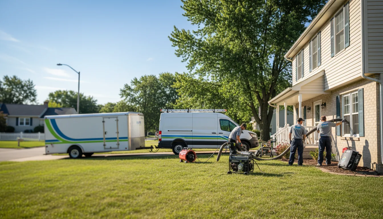 Flooded Basement Restoration And Cleanup With Repair in Canton, KS near me